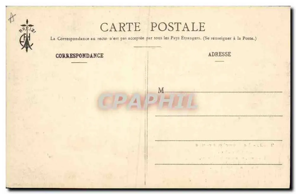 O Lenço vermelho de Cholet (3) — cena de caçadores na floresta — editor Breizï, n° 2353 - Verso