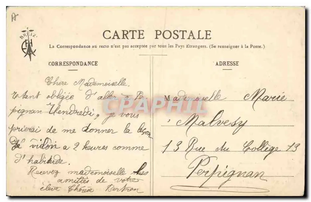 As Canções de Botrel — O Lenço Vermelho de Cholet (1) — ilustradas por E. Broussin - Verso