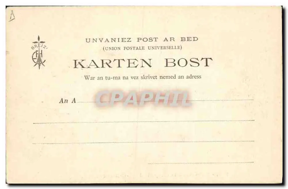 Die Messe in der Kapelle von Port-Blanc (C.-du-N.) — Bretagne (Sammlung E. H.) — n° 446 - Rückseite