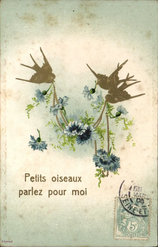 Kleine vogels — spreek voor me — J. F. Billiours, Parijs, Serie 1508 - Voorkant