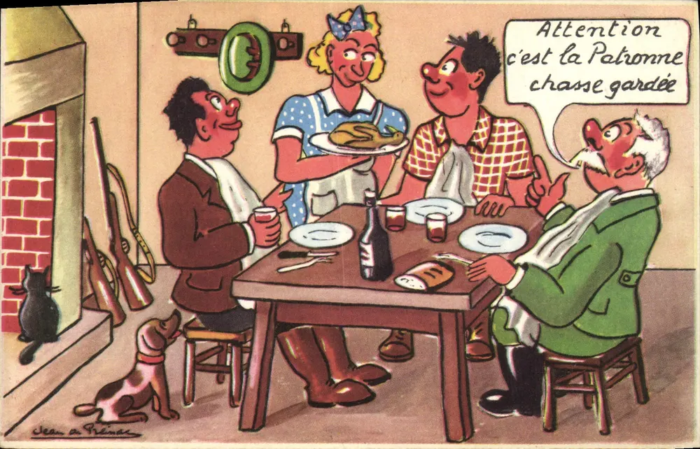 Caza reservada — Serie 'Caza-Fêche' — Ediciones JIFÉ - Anverso