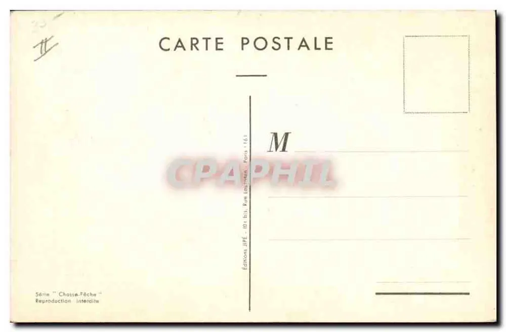 Caza reservada — Serie 'Caza-Fêche' — Ediciones JIFÉ - Reverso
