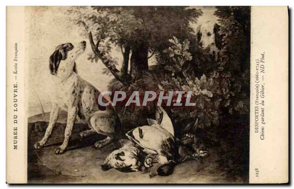 Hunde, die Beute bewachen — Desportes (François) (1661-1743) — Französische Schule — Musée du Louvre - Vorderseite