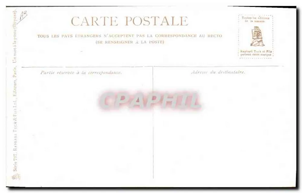 Cão de caça — Foxhound — Drummond, editora Tuck & Fils, série 707 - Verso