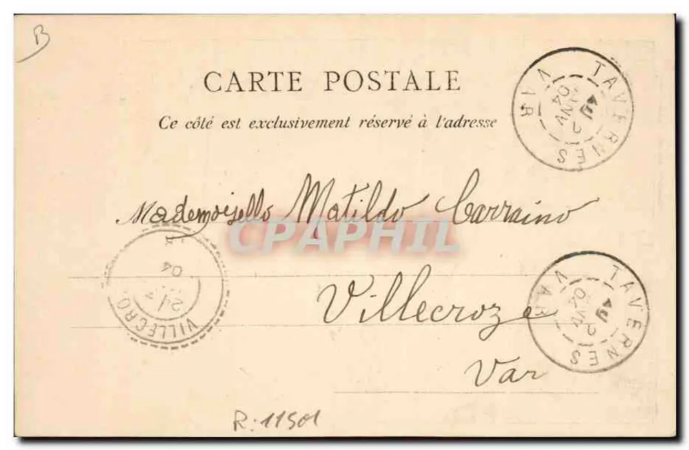 Serie II - Gier — Collection Toul (Impr. 28, rue d'Assy, Paris) — Verlag nicht sichtbar - Rückseite