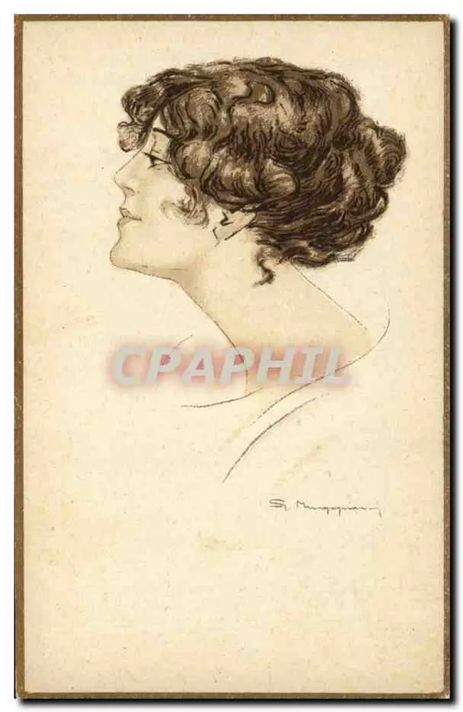Porträt einer Frau — Profil — S. Marquigny, N°010 - Vorderseite
