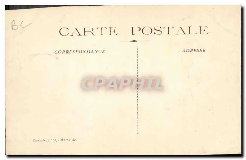 Schiffbruch des "Général Chanzy" — Gedenken an die Opfer-Künstler der Katastrophe — Verlag Artistique Francis et Bouchard - Rückseite