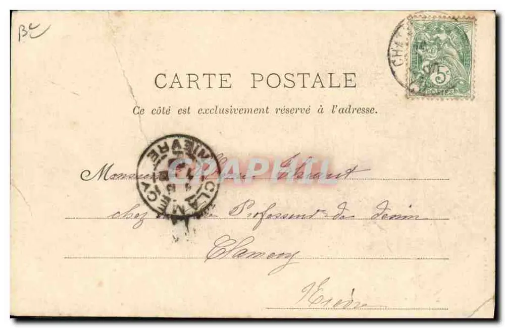 Corrida de carros romanos — Barnum & Bailey — Imp. Courmont frères, Paris, N° 4 - Verso