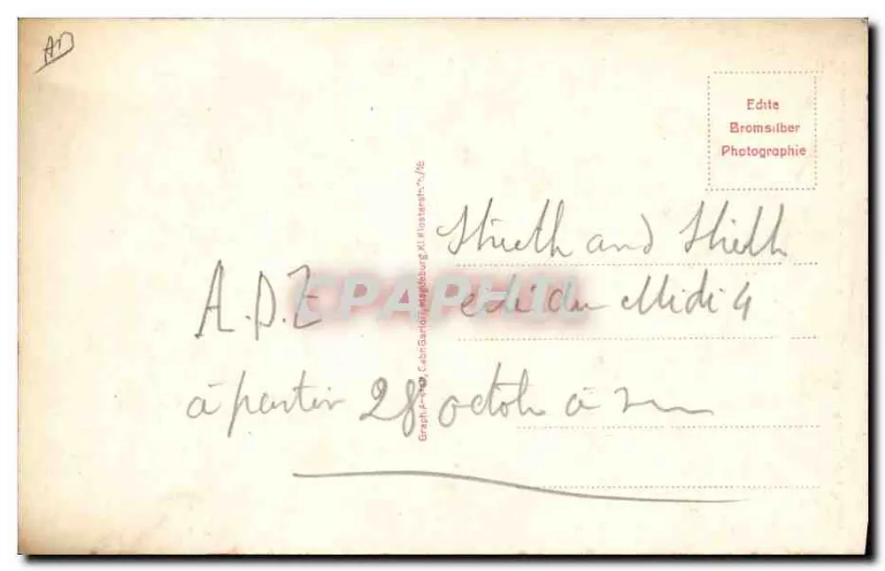 Casal em traje de festa — Zherion, Drahtseilakt — editor Zherion, n° 30727 - Verso