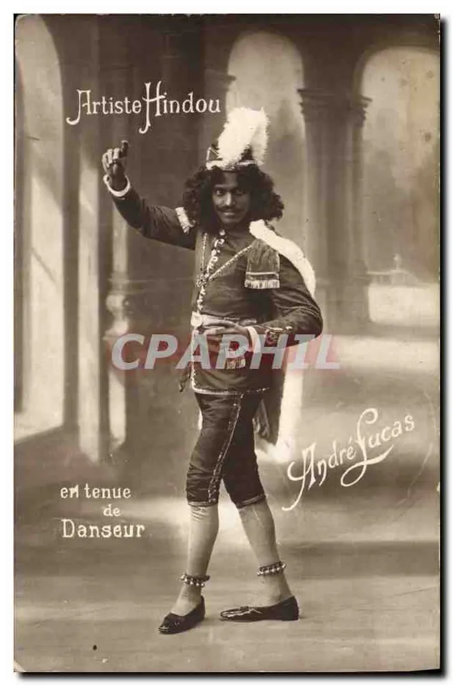 Hindu-Künstler — in Tanzkostüm — André Lucas - Vorderseite