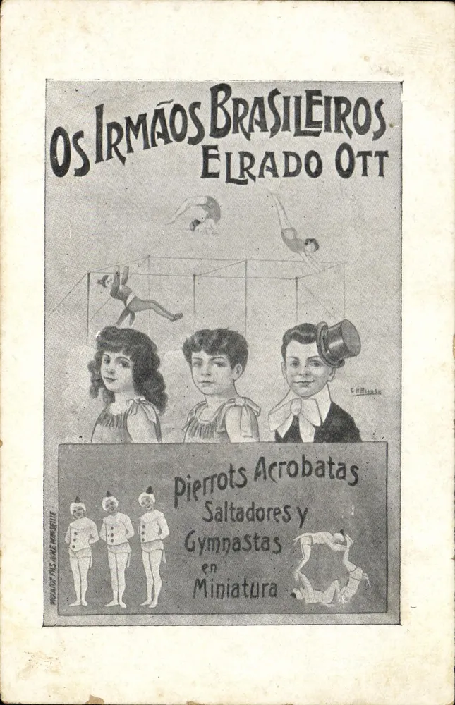 Die brasilianischen Brüder Elrado Ott — Miniaturakrobaten und Gymnasten — Verlag nicht sichtbar - Vorderseite