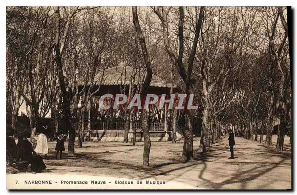 NARBONNE - Neue Promenade - Musikkiosk — Edition des Dames de France, n°7 - Vorderseite