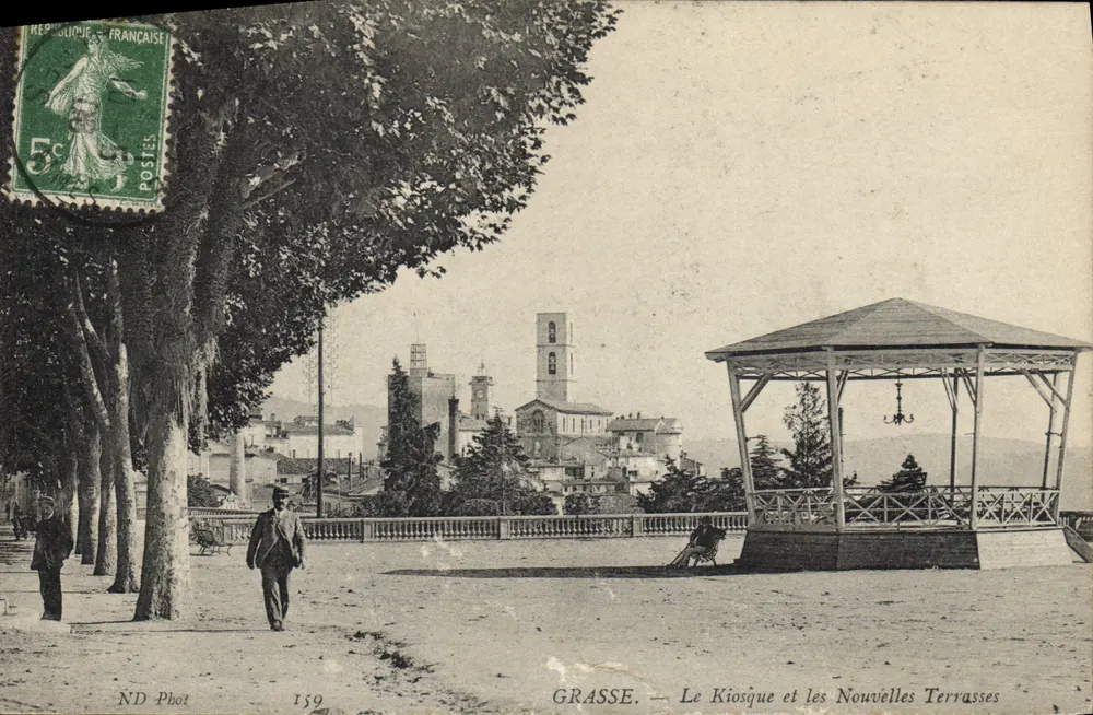 Grasse — Le Kiosque et les Nouvelles Terrasses — ND Phot, n° 159 - Vorderseite