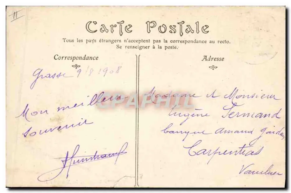 Grasse — Le Kiosque et les Nouvelles Terrasses — ND Phot, n° 159 - Rückseite