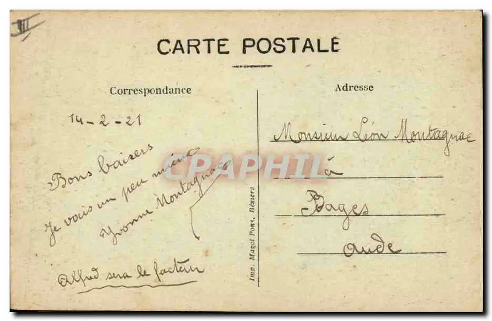 Béziers — Kiosque de Música — Mazet Pons, Béziers - Verso