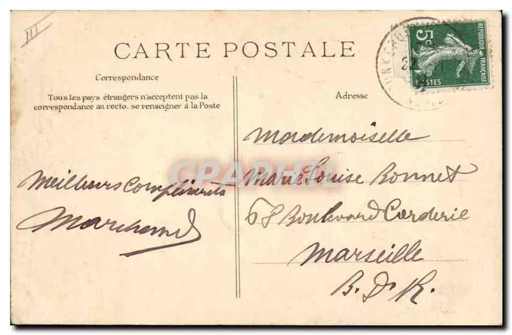Dunkerque — Parc de la Marine — Le Kiosque - Verso