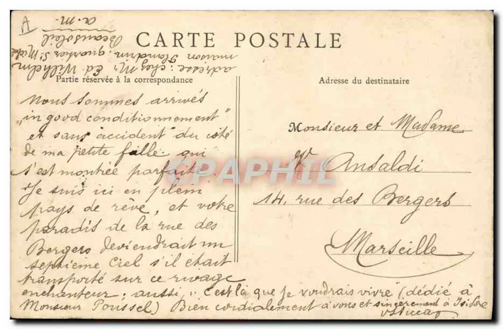 MONTE-CARLO — Terrasse und Musikkiosk — B. F., PARIS - Rückseite