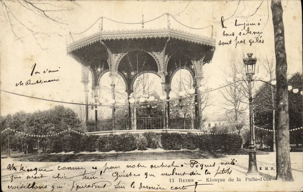 Kiosque da Palte-d'Oré — Reims — E.M.R. - Frente