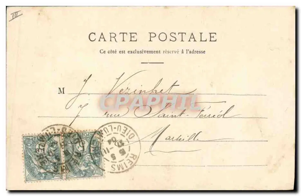 Reims — Kiosque da Palte-d'Oie — editor E.M.H. - Verso