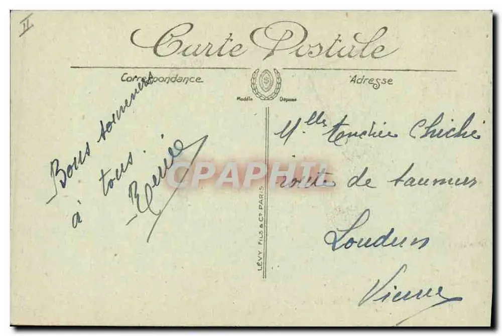 Loches — Il Giardino Pubblico — LL. — n° 101 - Verso