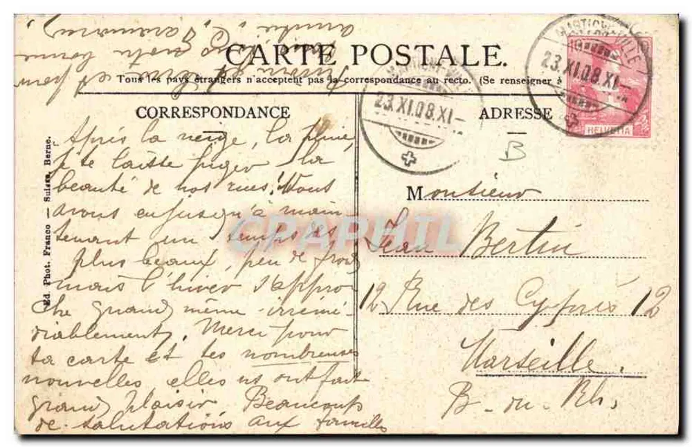 Os cães do Grd. St. Bernard — editor R & P, n° 473 - Verso