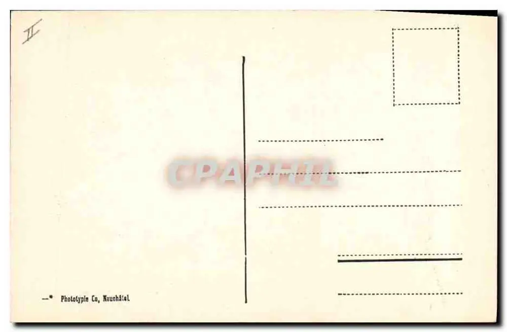 Cães do St-Bernard — 11801 — Phototype Co, Neuchâtel - Verso