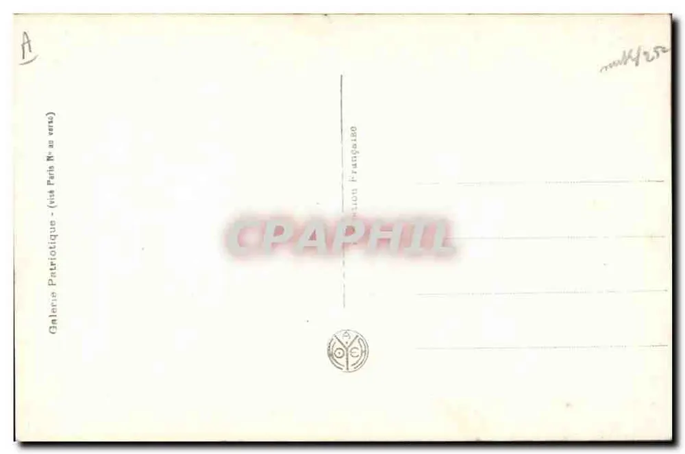 Geral Guillaumat — retrato militar — Pirou Phot, Paris, n°723 - Verso