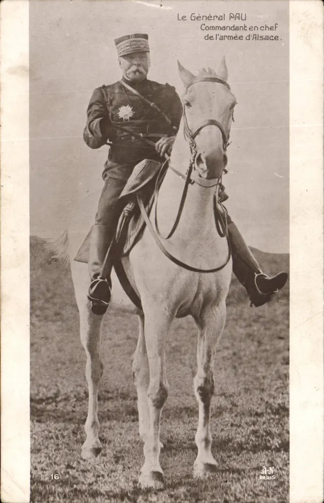 O Geral PAU — Comandante em chefe do exército da Alsácia — A.N. Paris, N°16 - Frente