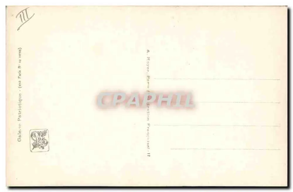 O General Fayolle — retrato — por L. Donas, série 709, AN Paris - Verso