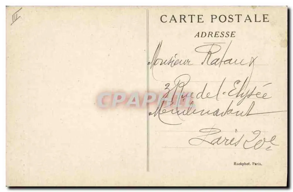 Notre Joffre, por H. Jacquier — Museu do Luxemburgo — editor Bec Visseaux, número de série não visível - Verso