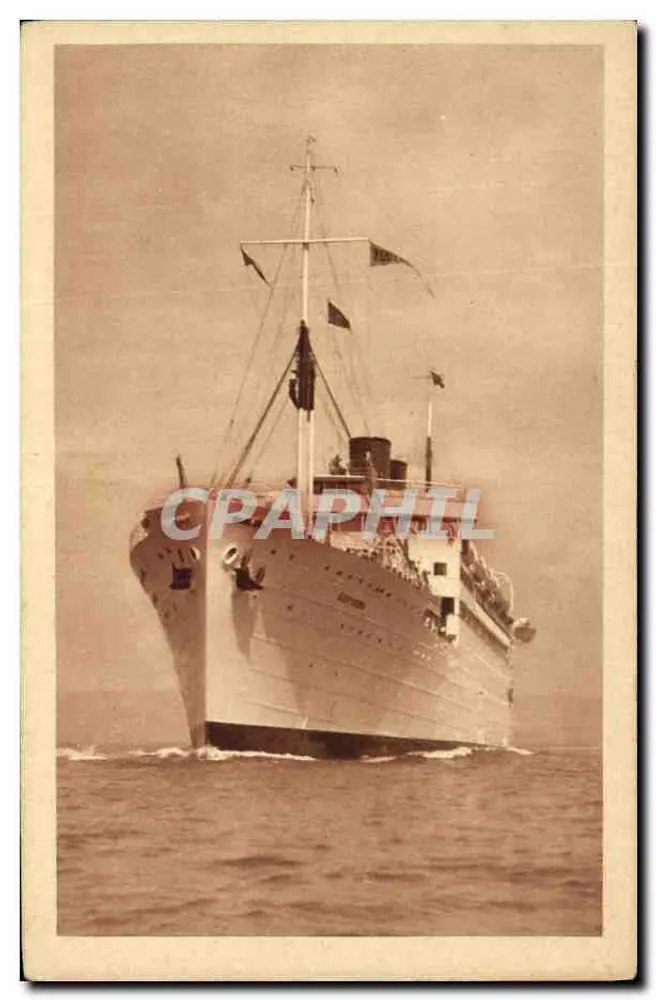 Dampfer Koutoubia — Compagnie de Navigation Faquet — Marseille - Vorderseite