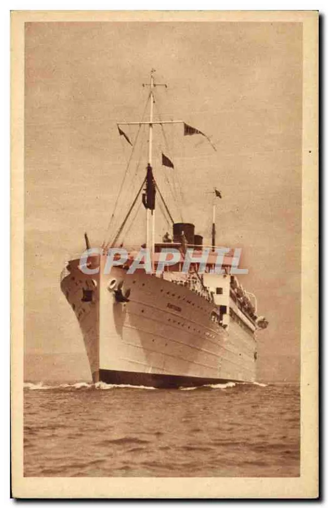 Dampfschiff Koutoubia — Compagnie de Navigation Paquet — Marseille - Vorderseite