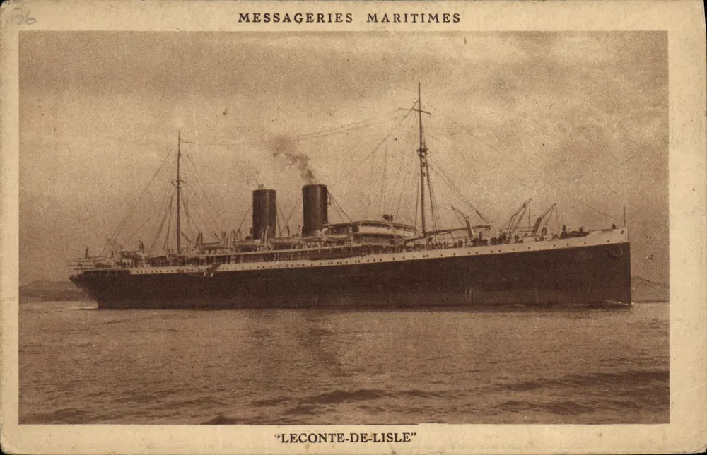 Leconte-de-Lisle — Dampfschiff der Compagnie des Messageries Maritimes — n°36 - Vorderseite