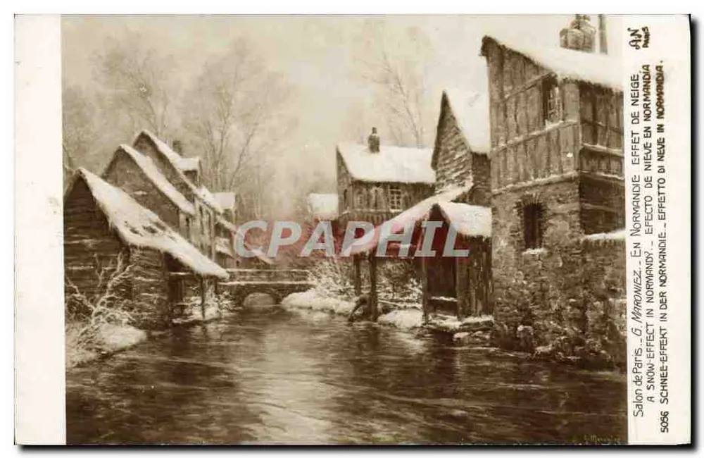 Schneeeffekt in der Normandie — Salon de Paris — G. Marowicz — n° 506 - Vorderseite
