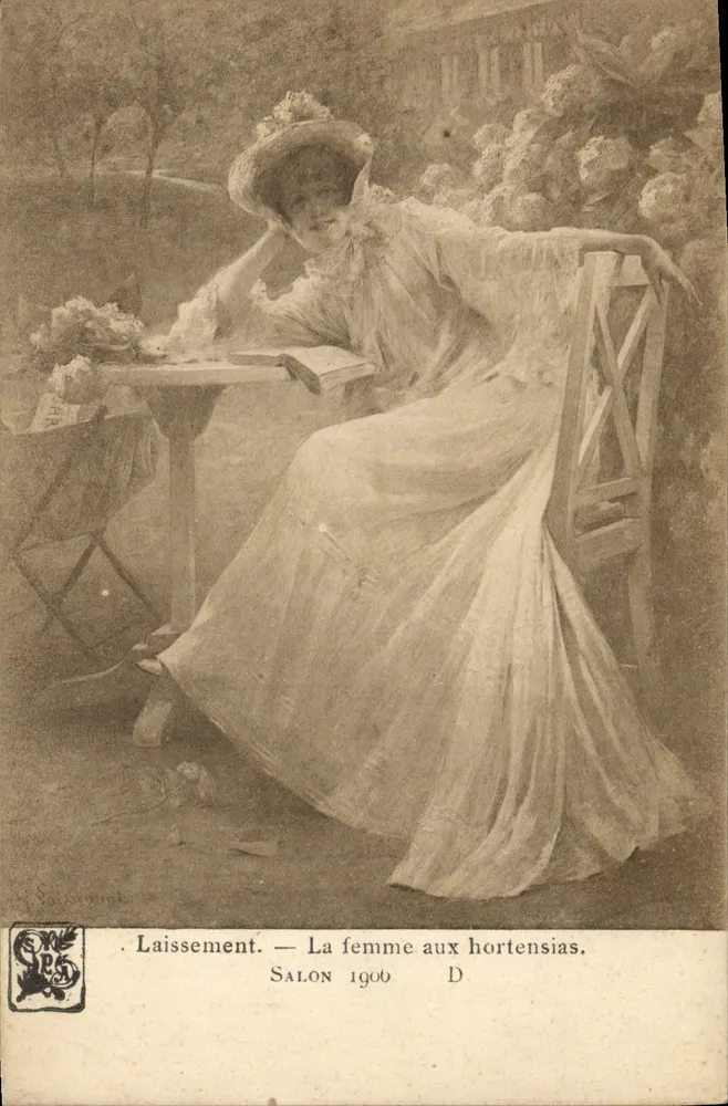 Die Frau mit den Hydrangeen — Salon 1900 — Laissement, D - Vorderseite