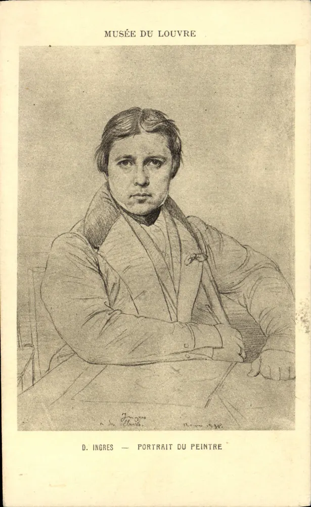 D. Ingres — Portrait des Malers — Louvre-Museum - Vorderseite