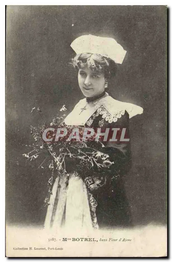 Mme Botrel, em Flor de Ajonhada — Coleção H. Laurent, Port-Louis - Frente
