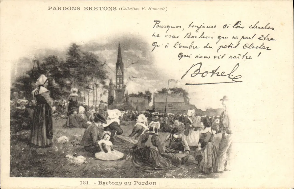 Pardons Bretões — Bretões no Pardon — Coleção E. Hamonic, n° 181 - Frente