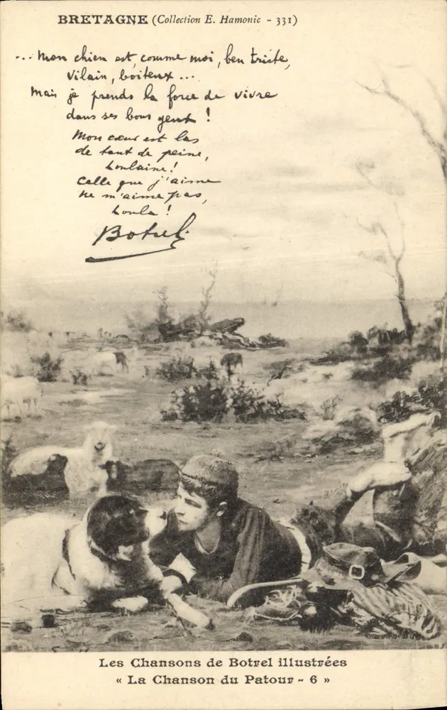 Bretagne — Lied von Botrel — Sammlung E. Hamonic - 331 - Vorderseite