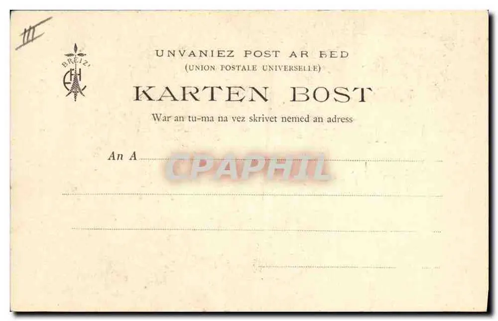 Bretagne — Lied von Botrel — Sammlung E. Hamonic - 331 - Rückseite