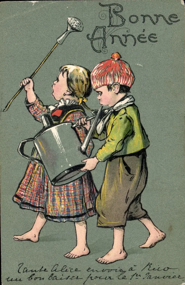 Kinder mit einer großen Eimer — Gute Jahreszeit — Verlag B. Rico, n° 3565 - Vorderseite