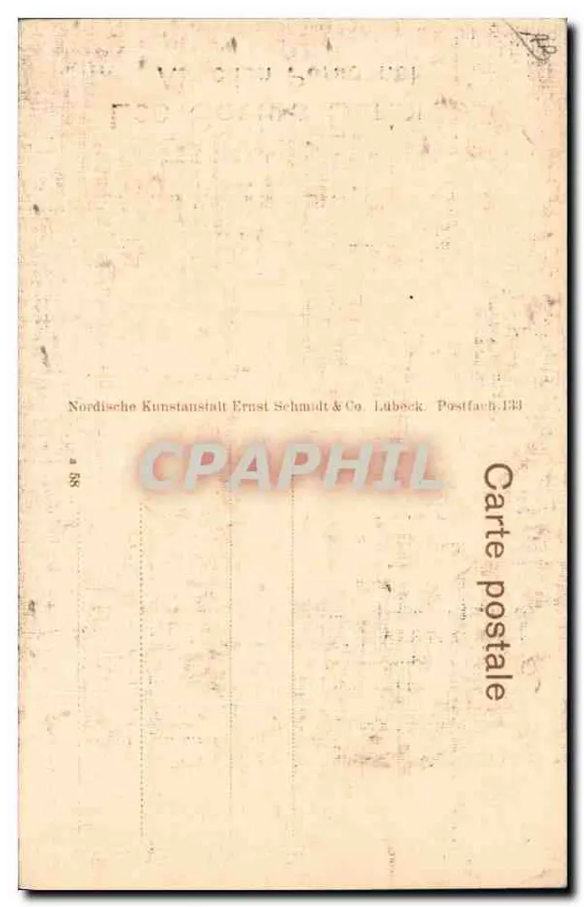 As Irmãs Serierse — Atração Pessoal — Nordische Kunstanstalt Ernst Schmidt & Co. Lübeck - Verso
