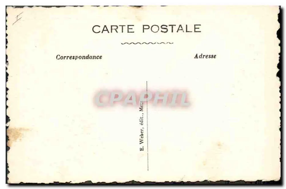 Metz — O Kiosque da Esplanada — E. Weber, editor, Metz - Verso