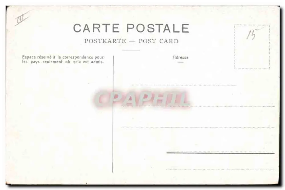 Cão do St-Bernard — Phototypie Co., Neuchâtel — n° 8001 - Verso