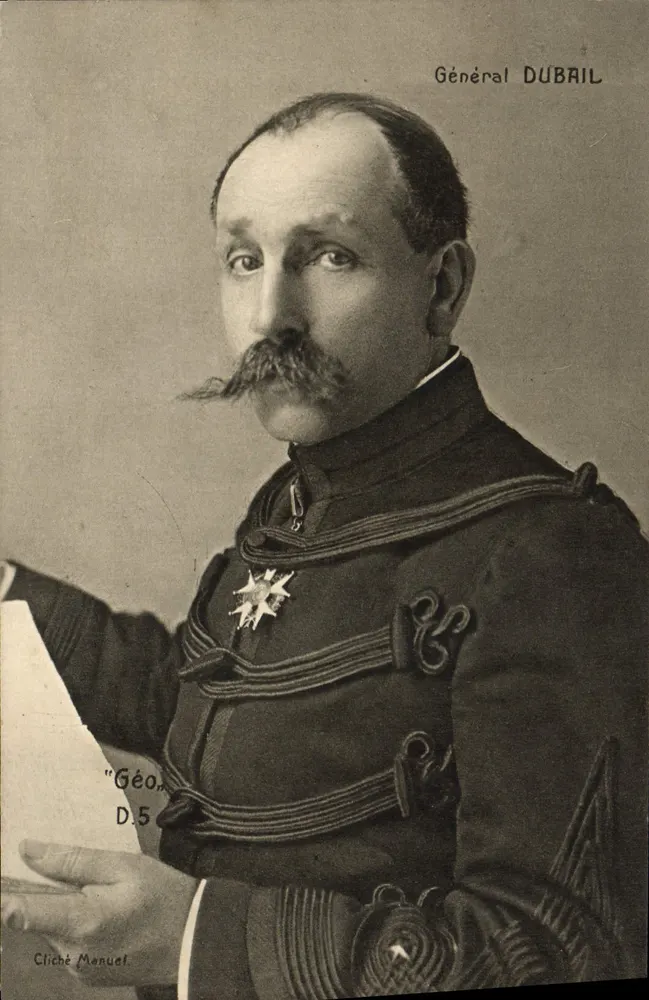 Geral Dubail — retrato militar — Cliché Manuel D.5 - Frente