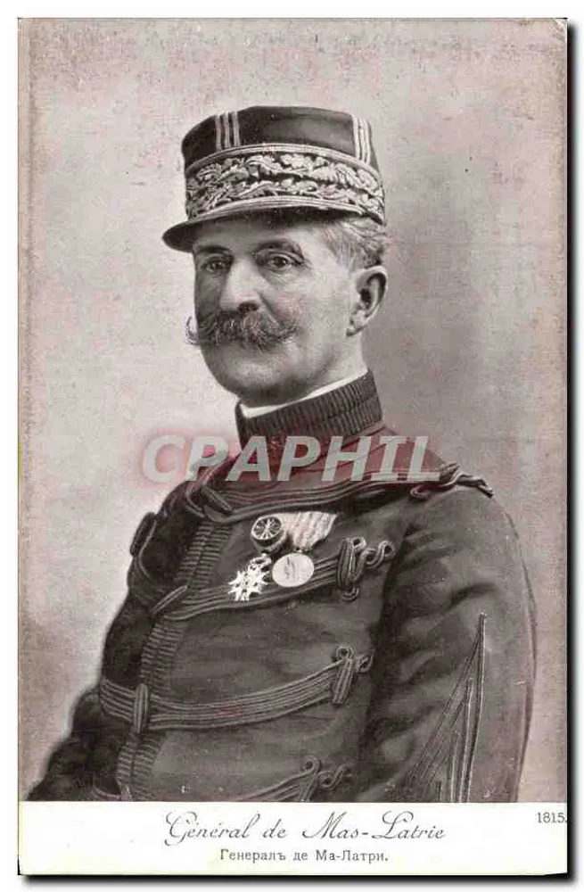 Geral de Mas-Latrie — retrato militar — Edição Patriótica, Paris - Frente