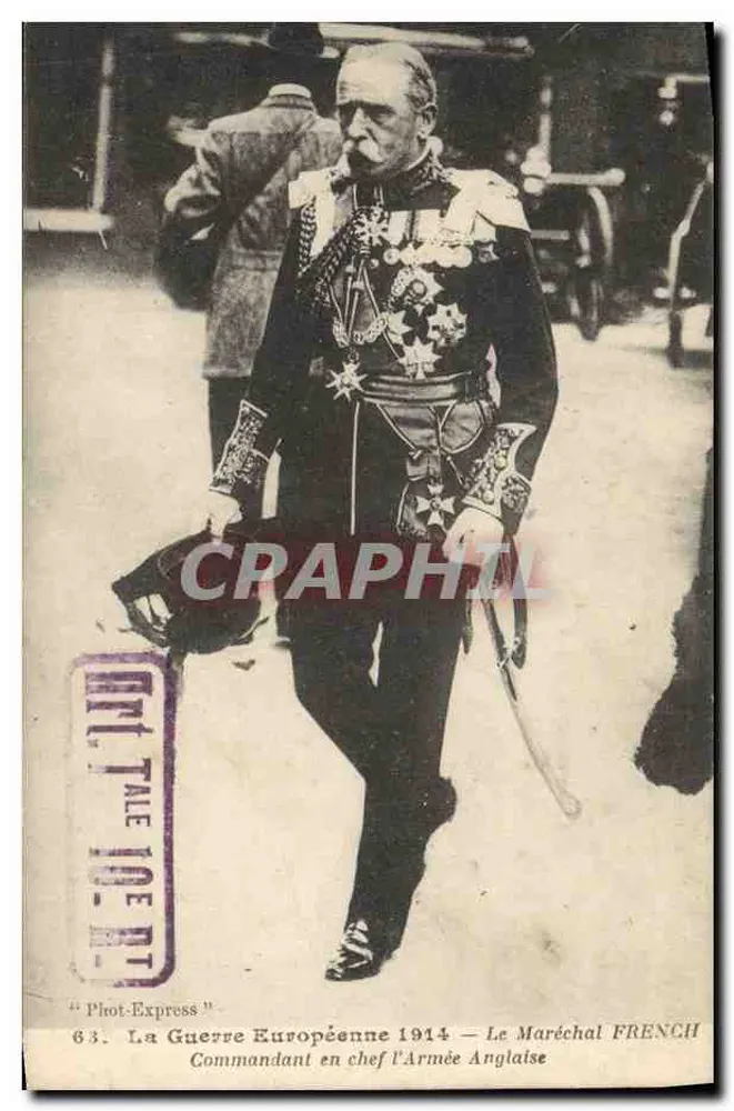Marschall French — Kommandant der britischen Armee — Europäischer Krieg 1914 — Phot-Express - Vorderseite