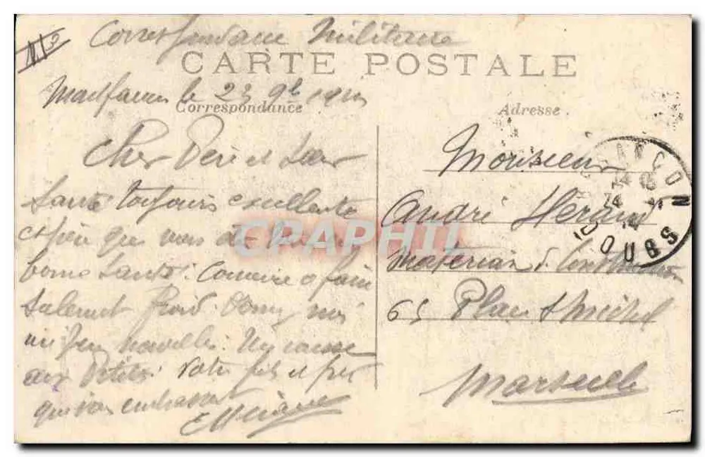 Marschall French — Kommandant der britischen Armee — Europäischer Krieg 1914 — Phot-Express - Rückseite