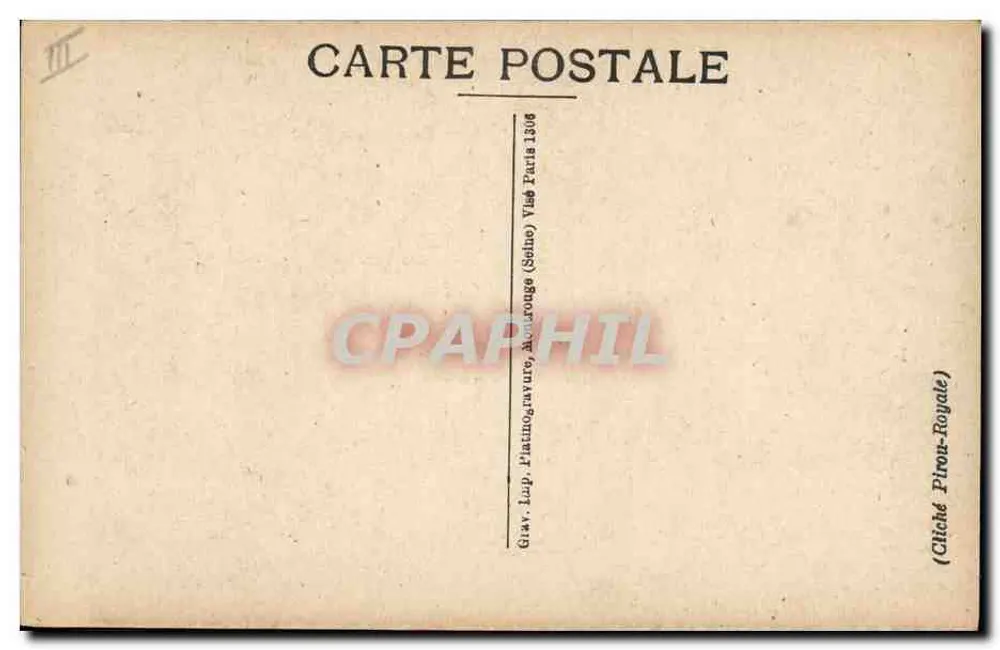 Général Fayolle — portrait en uniforme — Cliché Piron-Foyolle - Verso