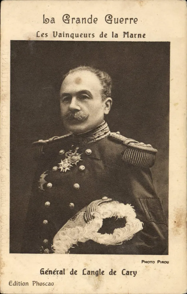 General de Langle de Cary — Die Sieger der Marne — Ausgabe Phoscaø - Vorderseite